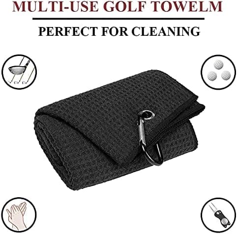 2 stk. 16\" x 24\" Tri-fold Golfhåndklæder, Premium Mikrofiberstof