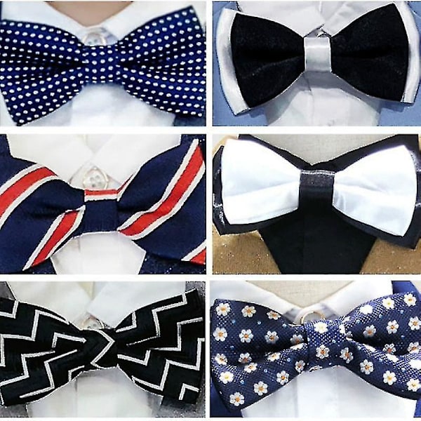 Blå og gul ande slips - Original slips - Flot slips - Kostume
