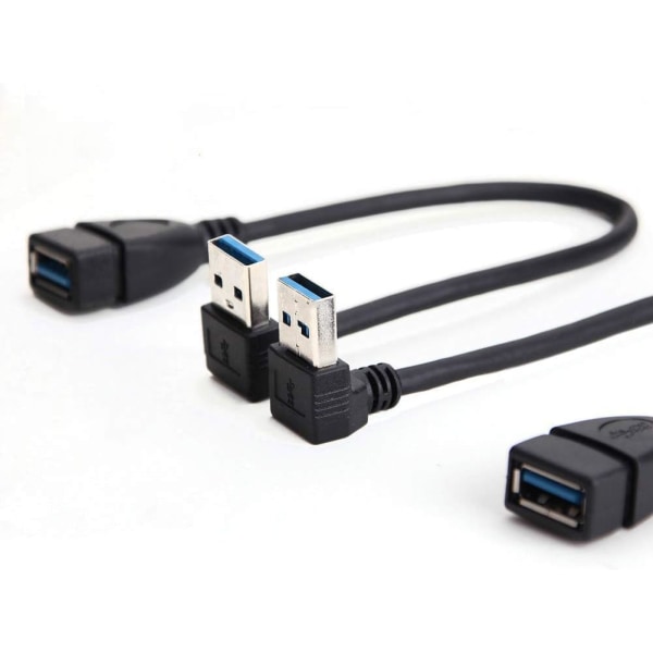 Oxsuborin 2 kpl USB 3.0 uros-naaras-jatkokaapeli