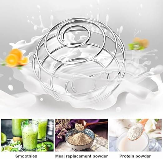 4 deler rustfritt stål blenderball, stål proteinblender, for protein