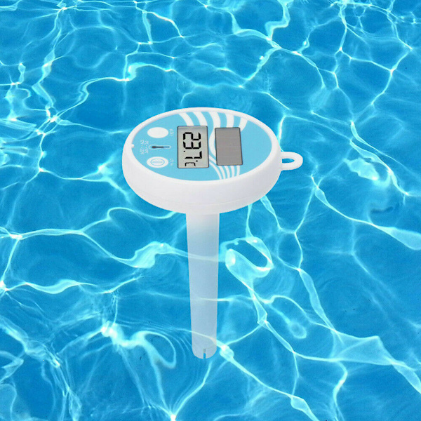 Solcelledrevet swimmingpooltermometer flydende vandpool digital