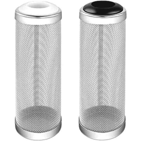 16mm mesh 2 stk rustfritt stål filterdeksel, rekesikker trafikk