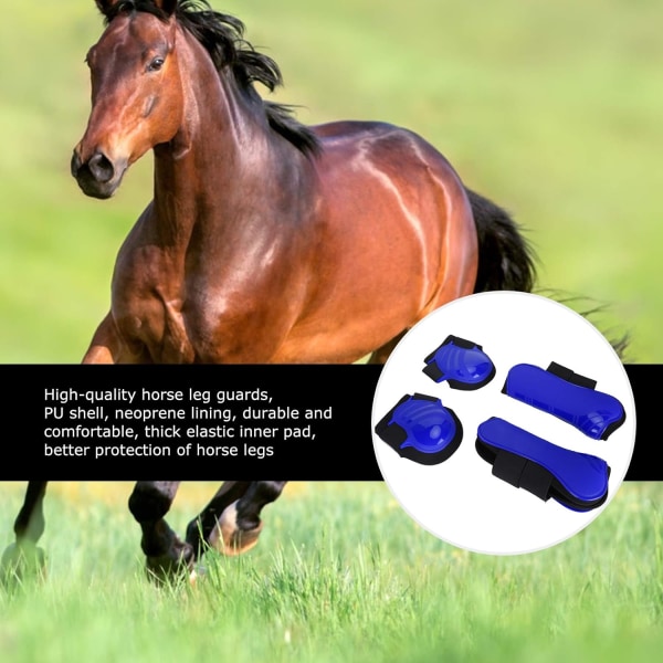 4 Stk Hestebenbeskytter Hest Forreste Benstøvler Ride Te