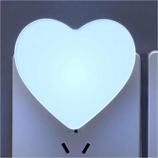 (Blå) Søde natlamper, hjerteformet børneværelses natlampe med L