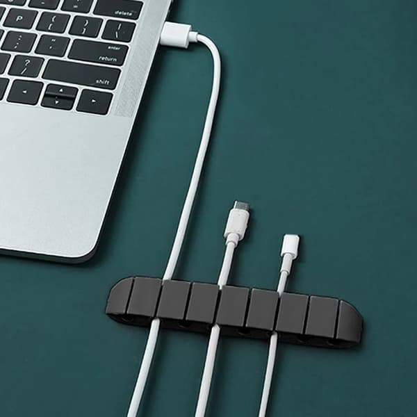 5 stk. Silikonkabelarrangør USB-kabelvikling Fleksibel kabelmann