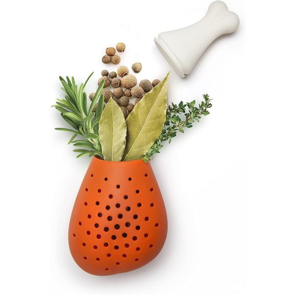 Silikoninfuser för örter och kryddor i form av en trumma