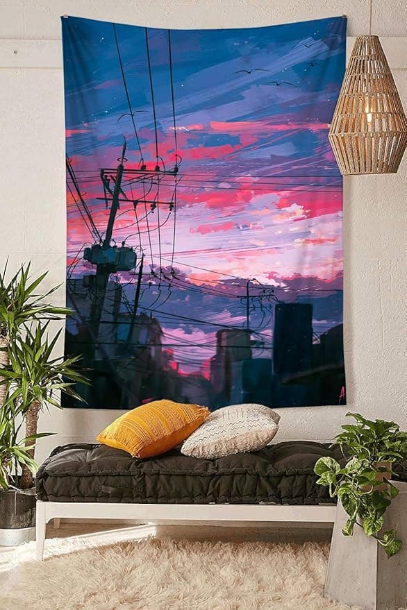 130x150cm, Anime-tyyliin kudottu seinävaate