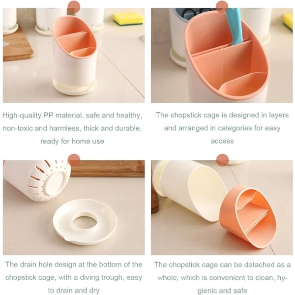 Køkkenredskabsholder, 2 stk. køkkenredskabsholder bestik H