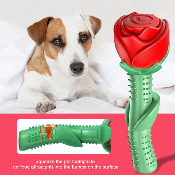 Rose Bush Tyggeleker for Hunder, Holdbare Valpeleker for Aggressiv Tygger