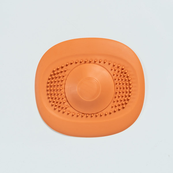 4 stk. afløbspropper, afløbshårstopper, silikone afløbspropper hårstopper brusebad afløbsdæksler til badeværelse køkkenvask (orange)