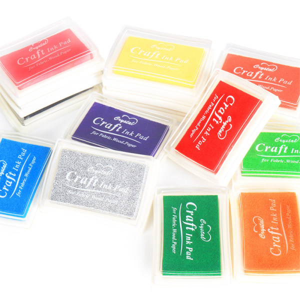 Craft Ink Pad Stamp Partner DIY Farve, 15 Farve Craft Ink Pads til