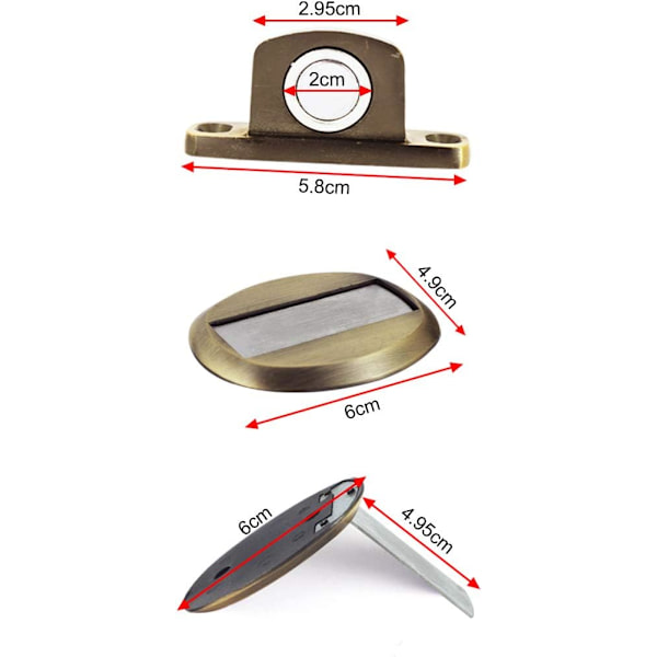 Vahva magneettinen metalliovenpysäytin Raskaan ovenpysäytin 3
