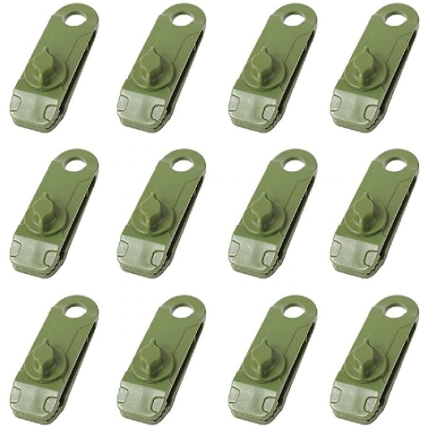 12 stk presenning clips jordklemme krokodilleformet plast teltklemme til camping markise