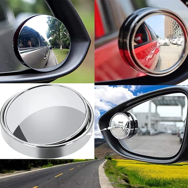 Blind Spot Mirror, 4 stykker vidvinkel blind spot speil, bredt