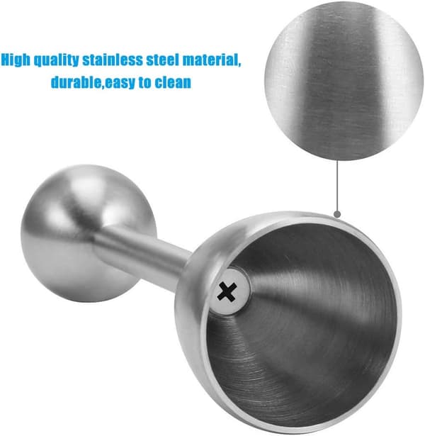 Egg Cutter i rustfritt stål med eggeskjeer og eggkopp,
