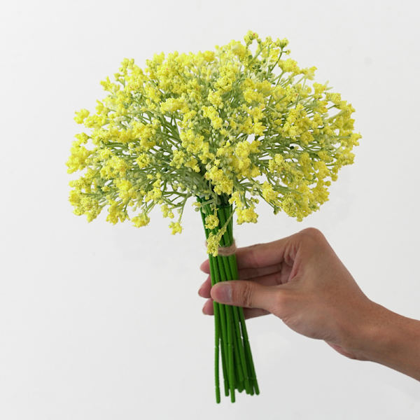 16 Gypsophila håndbokstaver for bryllup, brud som holder blomster, Li