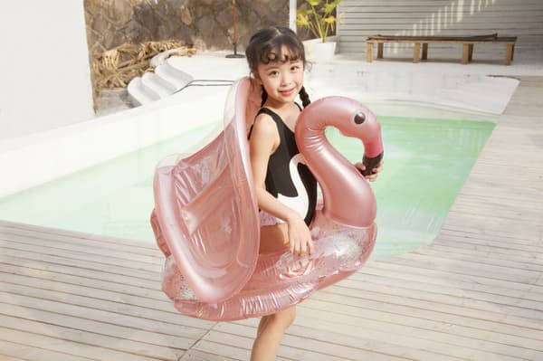 Svømmepølsstol, svømmering, oppustelig svømmering, pool float