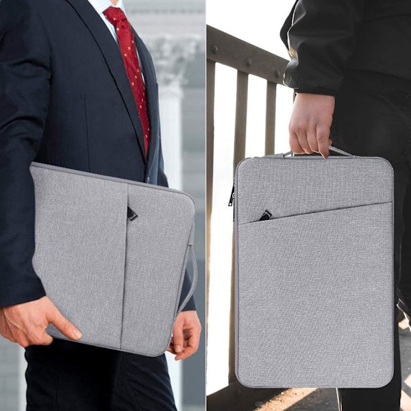 Laptopfodral 14,1 tum/15,4 tum canvas ljusgrå