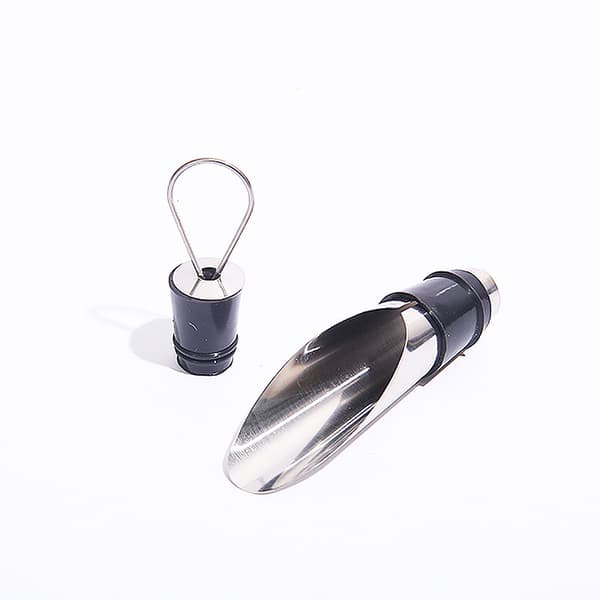 2 stk rustfritt stål vinstorker dobbeltbruk vinflaskestopper W