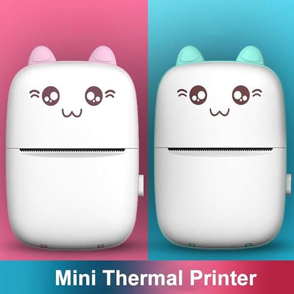 Mini Termisk Printer, 200DPI Trådløs Bluetooth BT 4.0 Foto Print