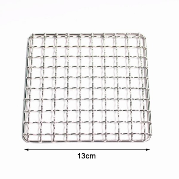 BBQ Grill Net Rustfrit Stål Net Stativ Rist Vandre Grill Hej Silv