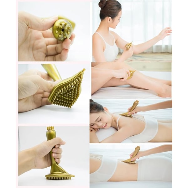 Multifunktionel håndholdt massageapparat Meridian Massage Brush Triangl