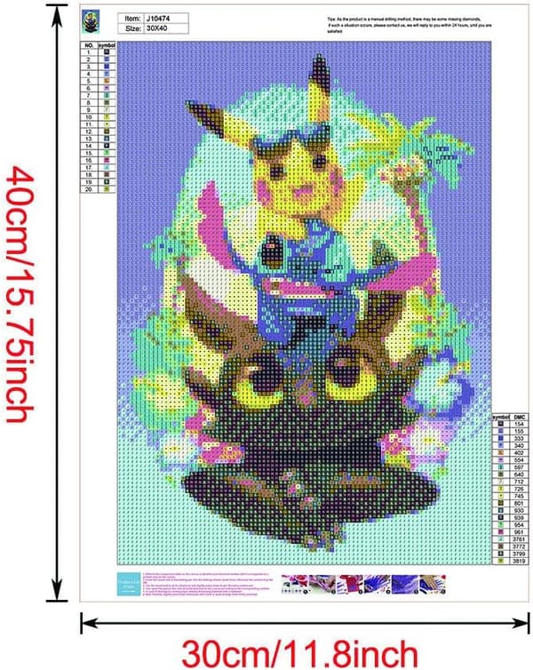 30*40CM DIY 5D digitaalinen timanttimaalaussarja Kristallitimantti Em
