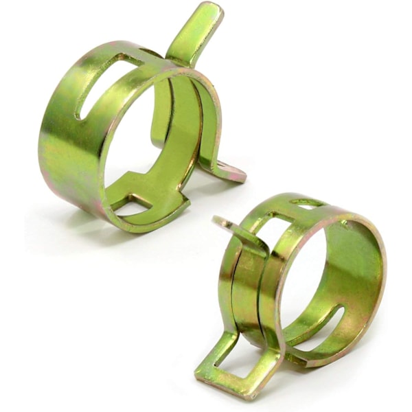 12 størrelser 120 stk 6-22mm fjederbelastede slangeklemmer brændstofslange vand Li