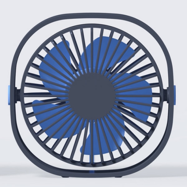 Blue USB fan, silent fan, portable silent USB fan 3 speed