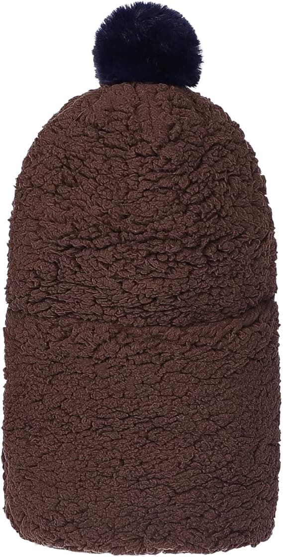 1 stk Kaffe (58-60cm) Barn Gutter Jenter Vinterlue Fleece 3 i 1 Lue
