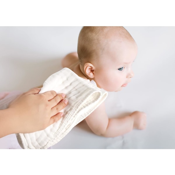 6 stk store 50 x 25 cm Muslin Burp Kluter Multicolor Muslin Håndklær