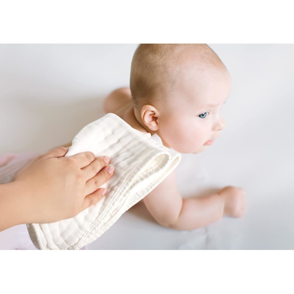 6 stk. store 50 x 25 cm muslin stofbleer flerfarvede muslin håndklæder