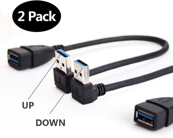 2 stk. USB 3.0 han til hun forlængerkabel af Oxsubor