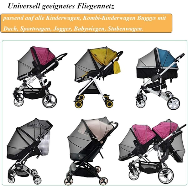 Universell myggnät för barnvagn, myggnät för barnvagn -