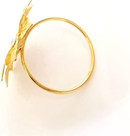 1st Hotel Gold Servett Spänne Mesh Blomma Servett Ring Drill Blomma