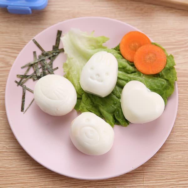 6 stk. plast eggform, sushi risform