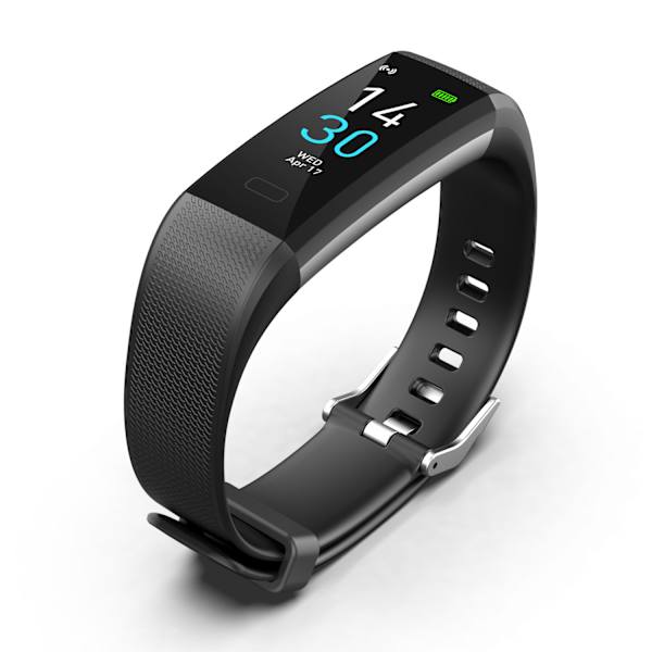Fitness Tracker med farvedisplay til øjeblikkeligt overblik over sundhed