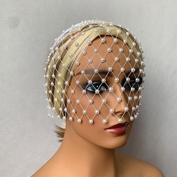 Fuglebur Slør for Bruder Bryllup Hodebånd Netting Bachelorette Pa