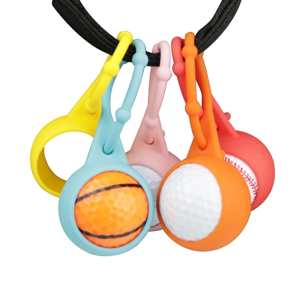 Golfboldholder, 5Pak Silikone beskyttelsesærmet talje nøglering