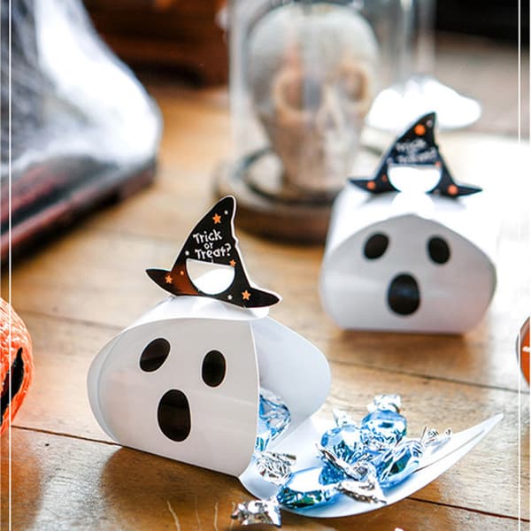 6 st Trick Halloween Godisaskar Tema Fest Godispåsar Presentpåsar Dek