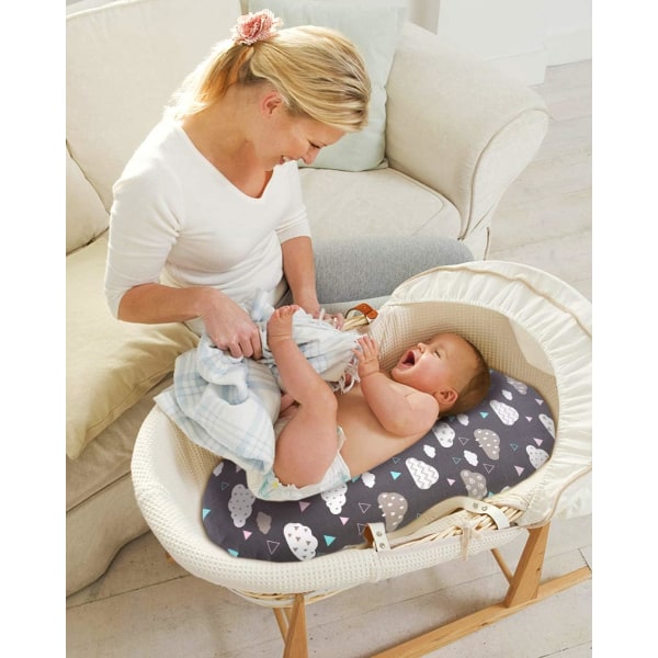 Bassinet Lakan Set -2 Pack Stretch Fitted Cradle Fitted Lakan fo