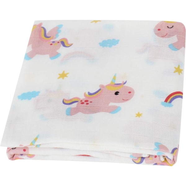 Baby Swaddle Tepper | 'Unicorn Design' Maxi Lange 120x120 cm Swa