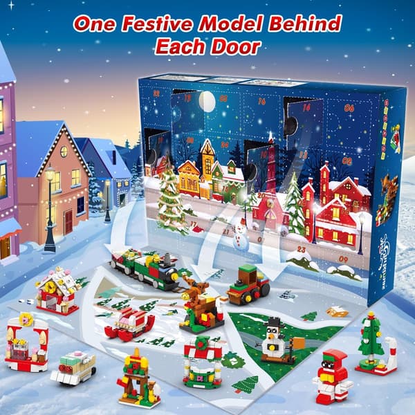 2023 Adventskalender Byggesæt - Jule Nedtælling - 24 Saml