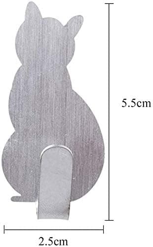 4 stk håndklædekrog Selvklæbende badekåbekrog Creative Cat Deco W