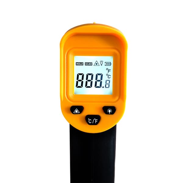 Infraröd termometer - Orange Utanför Svart