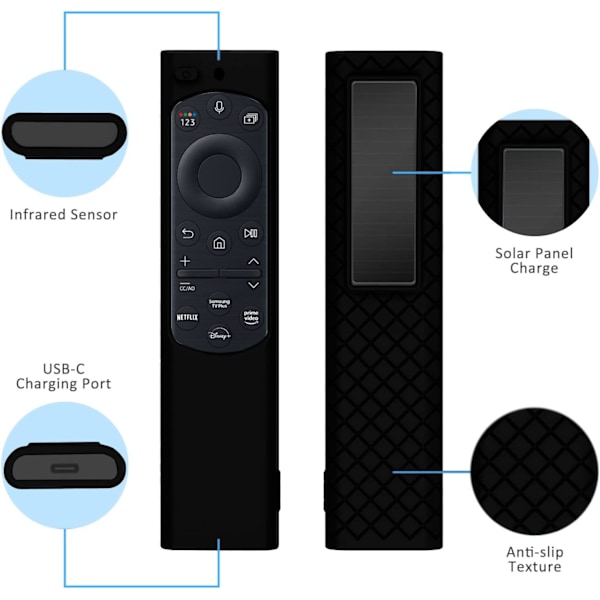 (Noir) BN59 Étui de Protection pour Samsung Telecommande Solaire