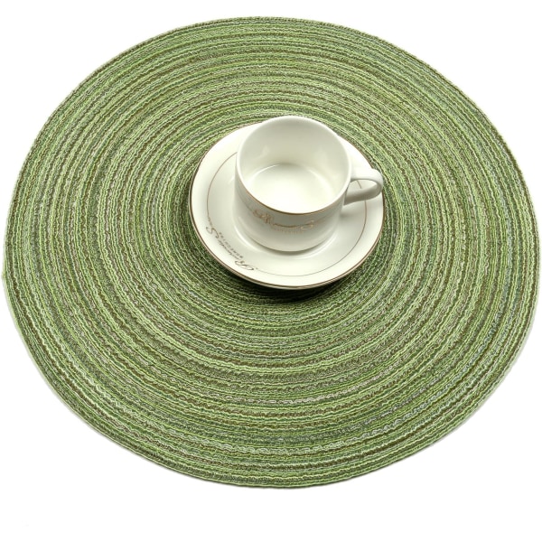 Placemats, Set of 6 värmebeständiga vävda bomullsplacemats för middag