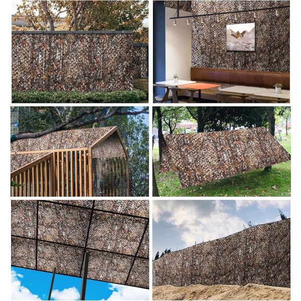 200*150cm Lätt och hållbart kamouflagenät för jakt, Gar