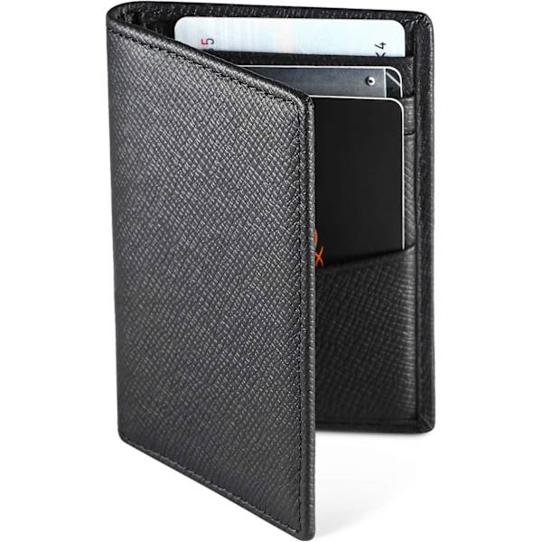 Kreditkortshållare, RFID-blockering, Bifold Äkta Läder Herr W