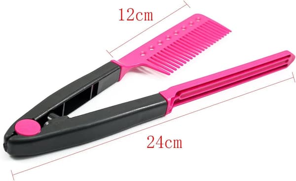 Hårstyling DIY Styler Hårføner Folding V Form Kam, Bla